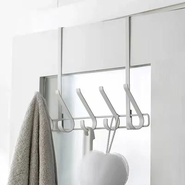 Multi Hook Metal Over The Door Storage Rack